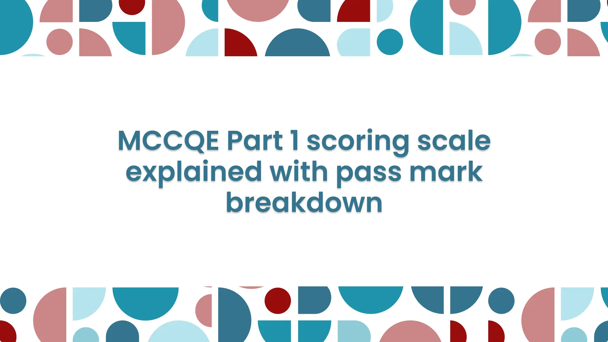 MCCQE Scoring Explained: How 300–600 Actually Works: feature image